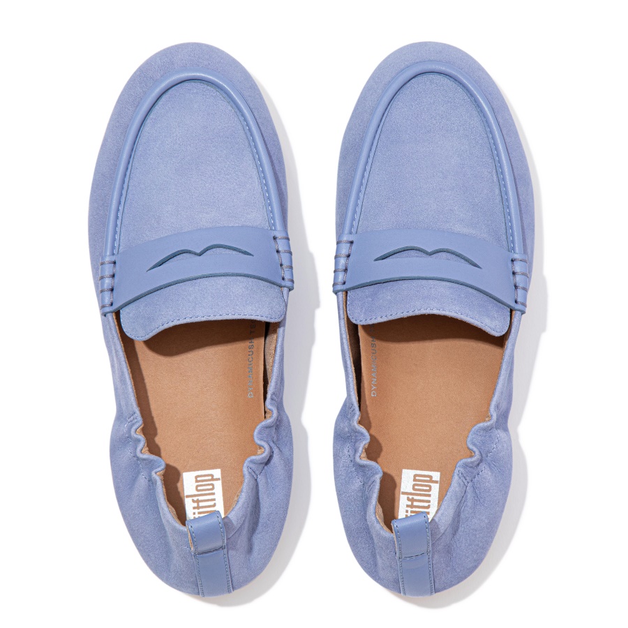 Fitflop ALLEGRO Suede Penny Loafers Wild Lavender
