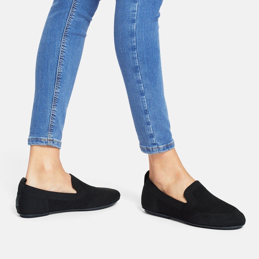 Fitflop ALLEGRO e01 Multi-Knit Loafers All Black