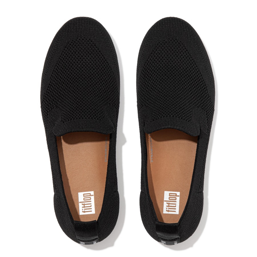 Fitflop ALLEGRO e01 Multi-Knit Loafers All Black