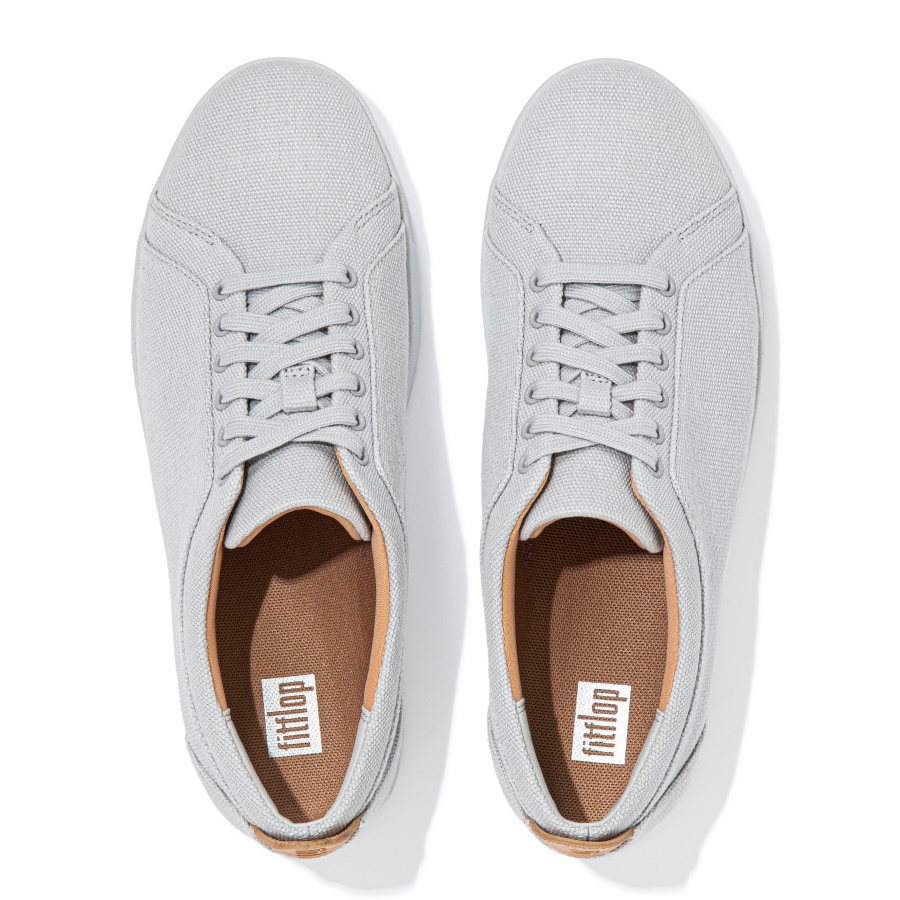 Fitflop RALLY Canvas Sneakers Soft Grey