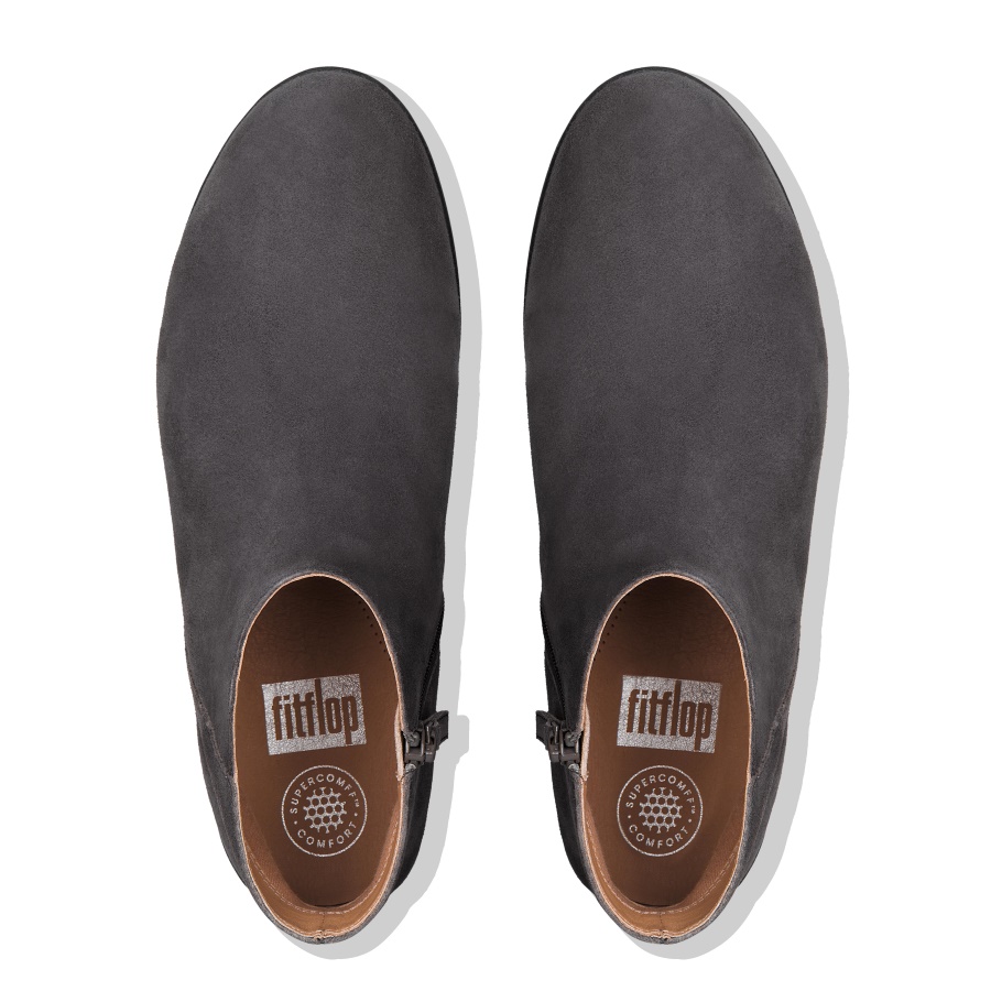Fitflop SUMI Suede Ankle Boots Steel Grey